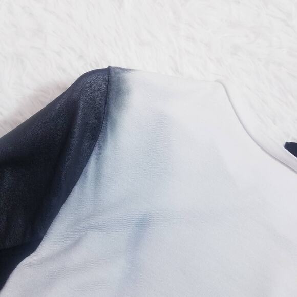 cut25 Yigal Azrouel Lambskin Sleeves Blouse - Picture 5 of 15